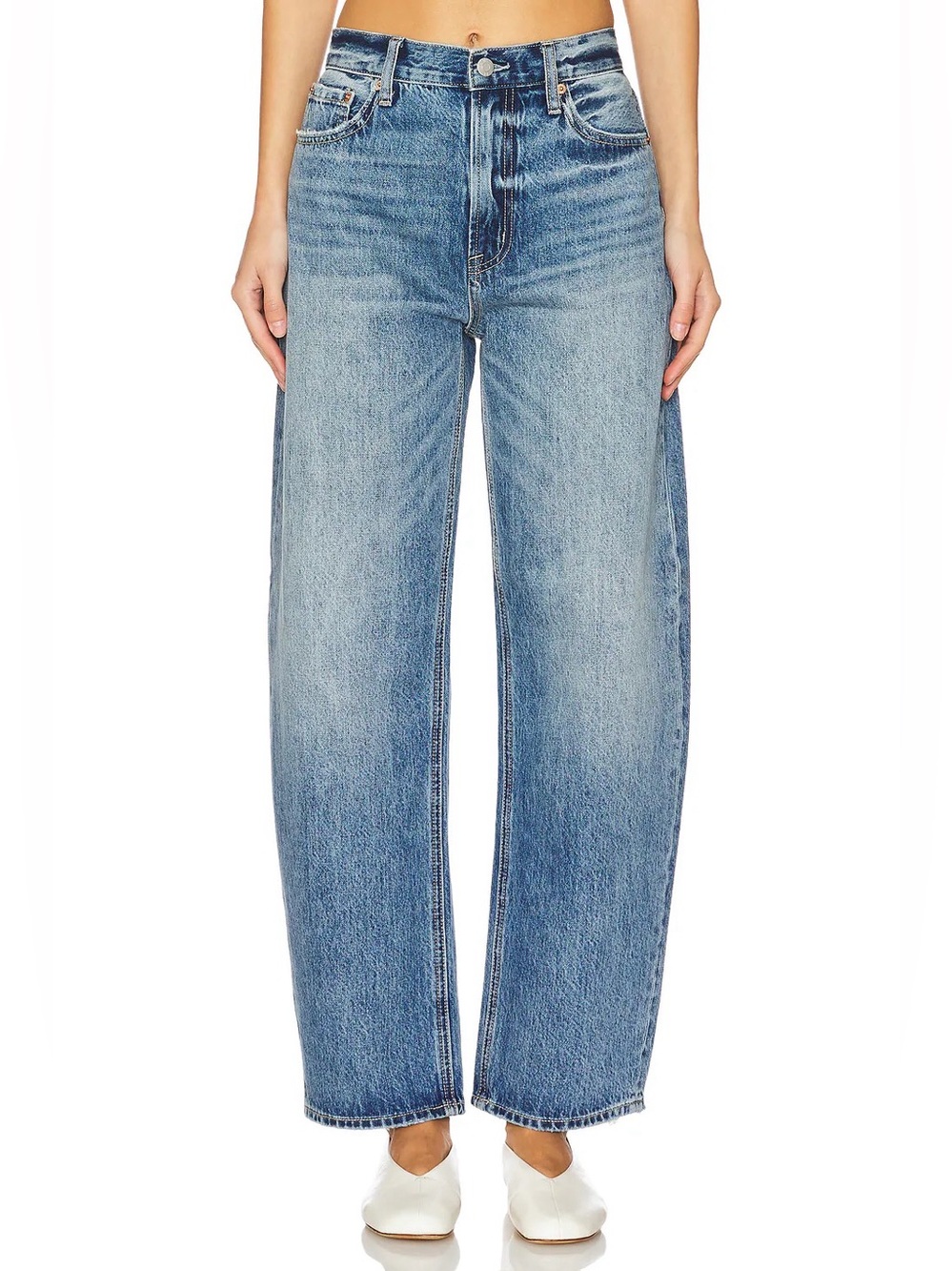 Pistola Wes High Rise Barrel Jean Spectacle NWT - Picture 2 of 11